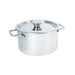 Mini Olla de acero inoxidable con asa y tapa 450ml - 6Uds