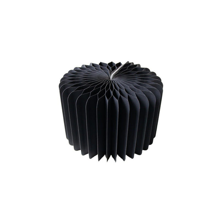Expositor plegable negro con bandeja acrílica H200mm - 6Uds