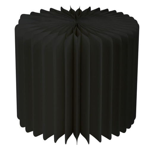 Expositor plegable negro con bandeja acrílica H400mm - 6Uds