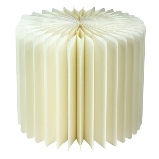 Expositor plegable blanco con bandeja acrílica  H400mm - 6Uds