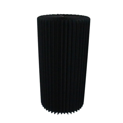 Mesa plegable iluminada negra con tablero acrílico  H1 000mm - 2Uds