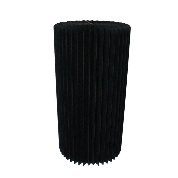 Mesa plegable iluminada negra con tablero acrílico  H1 000mm - 2Uds