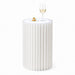 Mesa plegable blanca iluminada con tablero acrílico  H1 000mm - 2Uds