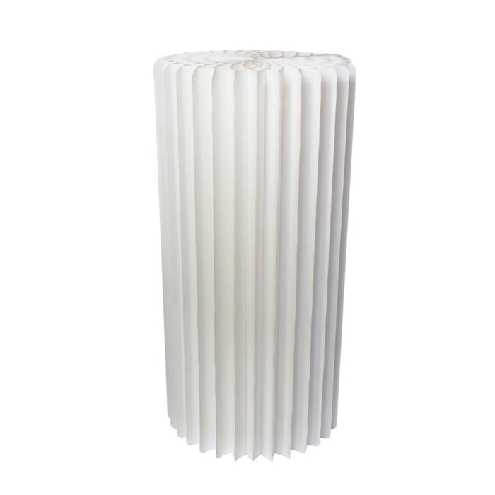 Mesa plegable blanca iluminada con tablero acrílico  H1 000mm - 2Uds