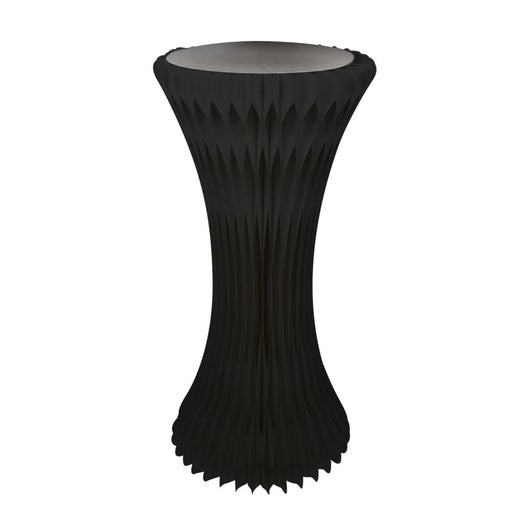 Torre negra iluminada y plegable con bandeja de acrílico H1000mm Ø500mm - 2Uds