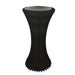 Torre negra iluminada y plegable con bandeja de acrílico H1000mm Ø500mm - 2Uds