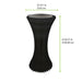 Torre negra iluminada y plegable con bandeja de acrílico H1000mm Ø500mm - 2Uds