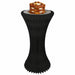 Torre negra iluminada y plegable con bandeja de acrílico H1000mm Ø500mm - 2Uds