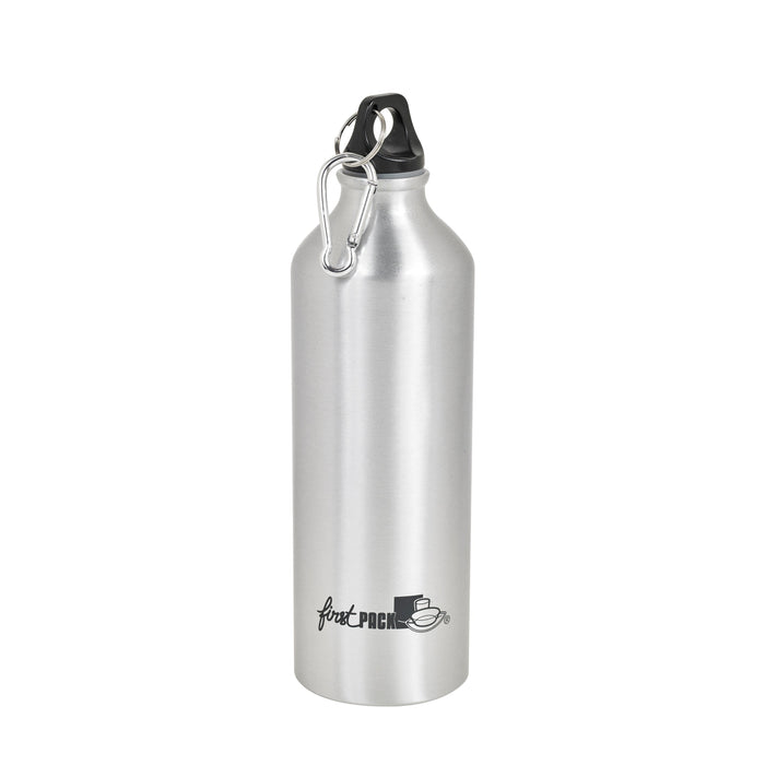 Botella de agua de aluminio Noxbottle con tapón de clip de mosquetón 750ml A255mm - 24Uds