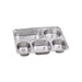Noxtray Bandeja de acero inoxidable 5 compartimentos con tapa de pp 280x220mm A40mm - 10Uds