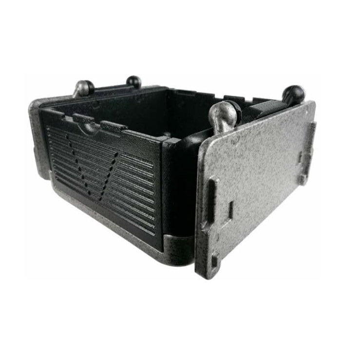 Caja plegable isotérmica negra 420x420mm H250mm - 1Ud