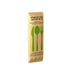 4/1 cubiertos de acero inoxidable cuchillo tenedor sopa cuchara servilleta, embalaje de papel 210x60mm H15mm - 250Uds
