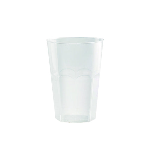 Vaso facetado de PP reutilizable Optimal 340ml A108mm - 450Uds