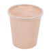 Cuenco reutilizable PP injectado beige con tapa transparente 1000ml Ø120mm A125mm - 150Uds