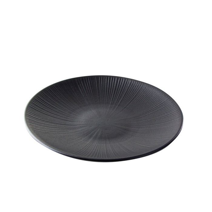 Black Phoenix plato negro reutilizable Ø210mm A28mm - 12Uds