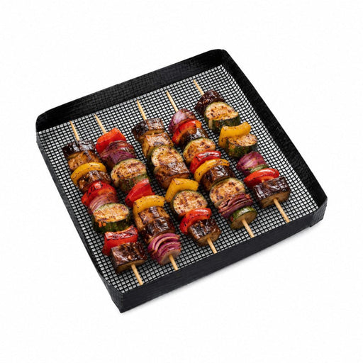 Plancha de silicona con borde de barbacoa 279x279mm H30mm - 2Uds