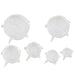 Set de 6 tapas reutilizables de silicona, diámetros 65/95/115/145/165/205 mm - 10Uds