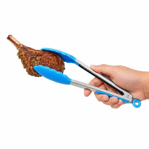 Pinzas de cocina de acero inoxidable con puntas de silicona 340 - 5Uds