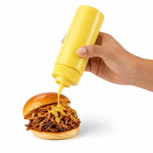 Exprimidor suave amarillo 1 punta, plástico sin BPA H185mm 230ml - 6Uds