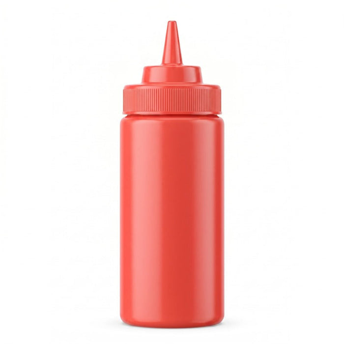 Exprimidor suave rojo 1 punta, plástico sin BPA H185mm 230ml - 6Uds