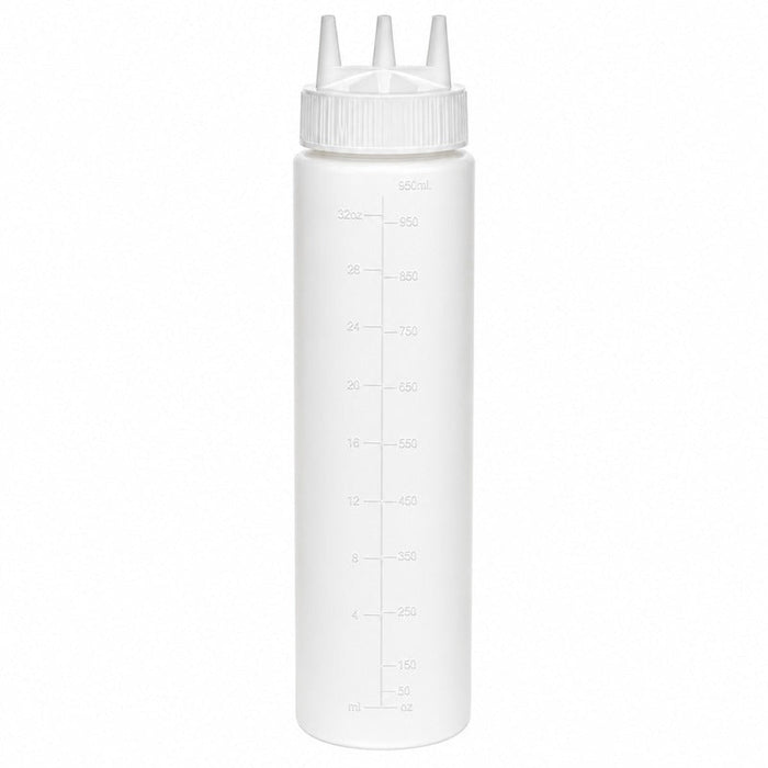 Exprimidor suave transparente 3 punta, plástico sin BPA H295mm 920ml - 6Uds