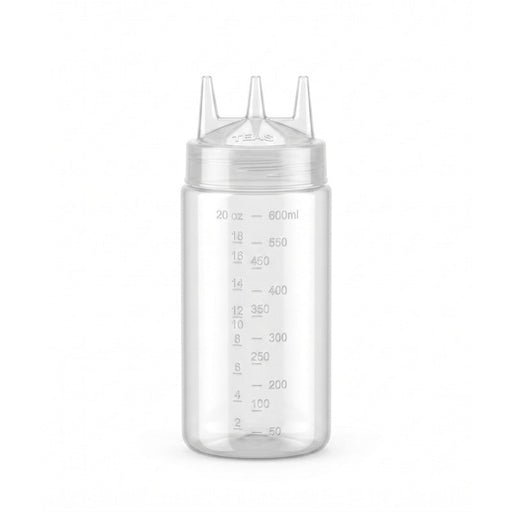 Exprimidor suave transparente 3 punta, plástico sin BPA H185mm 230ml - 6Uds