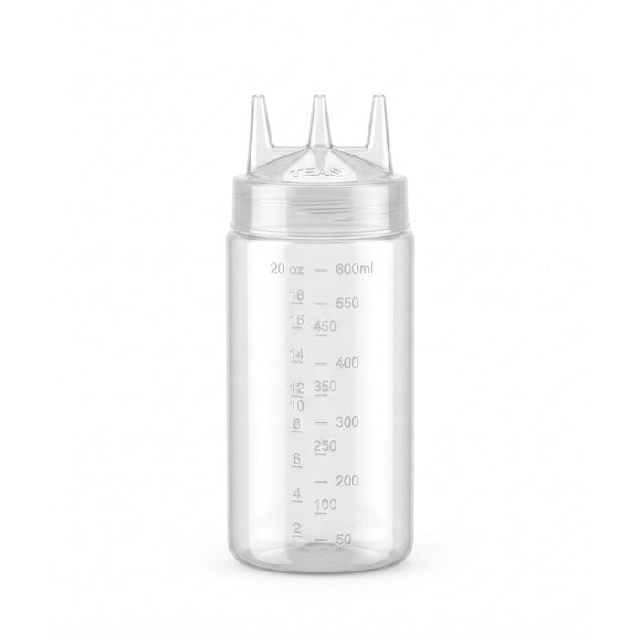 Exprimidor suave transparente 3 punta, plástico sin BPA H185mm 230ml - 6Uds