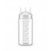 Exprimidor suave transparente 3 punta, plástico sin BPA H185mm 230ml - 6Uds
