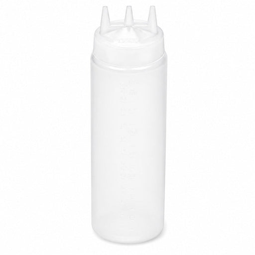 Exprimidor suave transparente 3 punta, plástico sin BPA H195mm 350ml - 6Uds
