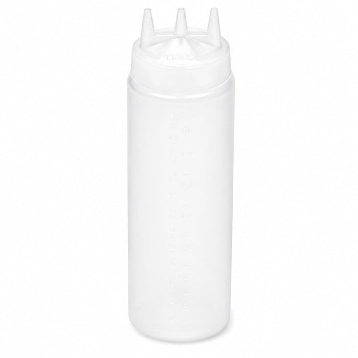 Exprimidor suave transparente 3 punta, plástico sin BPA H195mm 350ml - 6Uds