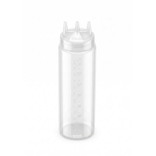 Exprimidor suave transparente 3 punta, plástico sin BPA H195mm 420ml - 6Uds