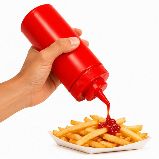 Exprimidor suave rojo 1 punta, plástico sin BPA H260mm 630ml - 6Uds