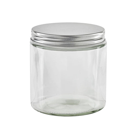 BOKOJAR TARRO DE CRISTAL REDONDO CON TAPA DE ALUMINIO H142mm 500ml - 15Uds