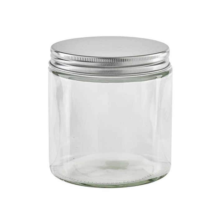 BOKOJAR TARRO DE CRISTAL REDONDO CON TAPA DE ALUMINIO H142mm 500ml - 15Uds