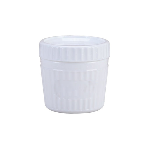 Bol de vidrio opal COOK SHOW+ tapa PP 500ml A96mm - 24Uds