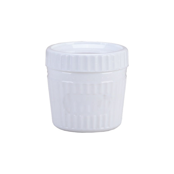 Bol de vidrio opal COOK SHOW+ tapa PP 500ml A96mm - 24Uds