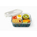 Fiambrera COOK SHOW de vidrio borosilicato con tapa hermética de acrilico y funda de silicona 980ml 198x148mm A60mm - 12Uds