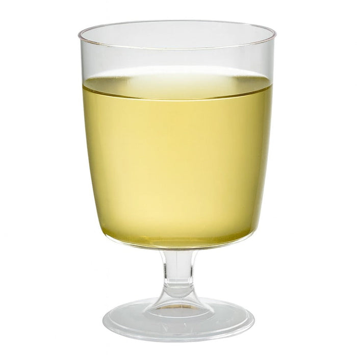 Vaso para vino de plástico transparente reutilizable en PS 150ml A100mm - 300Uds