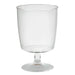 Vaso para vino de plástico transparente reutilizable en PS 150ml A100mm - 300Uds