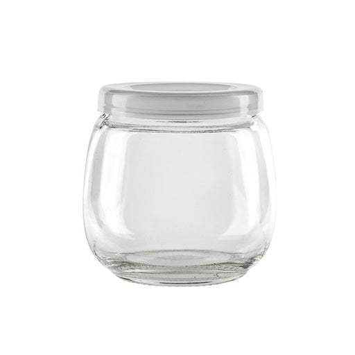 Tarro de Cristal BOKOJAR esférico con tapa PP 200ml A73mm - 105Uds