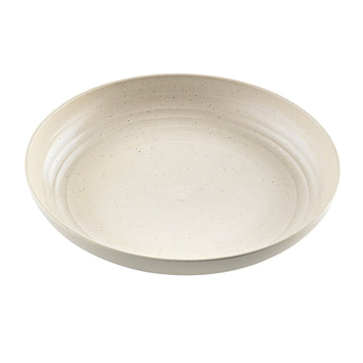 Plato Reutilizable Huskly Beige Ø198mm A30mm - 96Uds