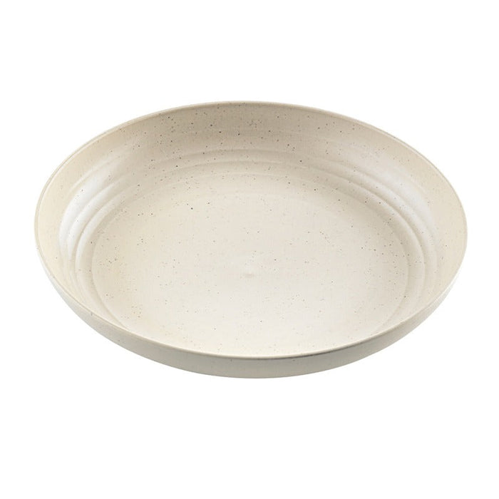 Plato Reutilizable Huskly Beige Ø198mm A30mm - 96Uds
