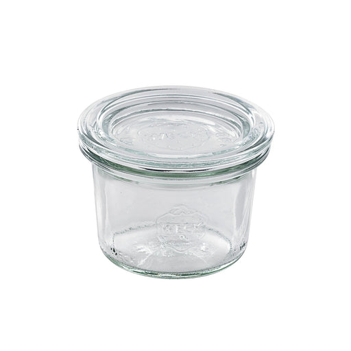 Combo bote de cristal con tapa de cristal WECK 80ml A60mm - 12Uds