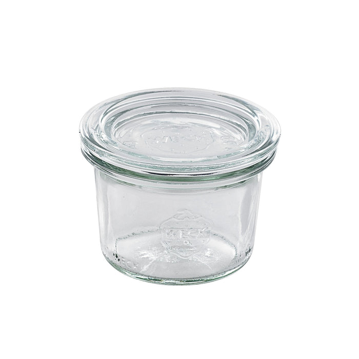 Combo bote de cristal con tapa de cristal WECK 80ml A60mm - 12Uds