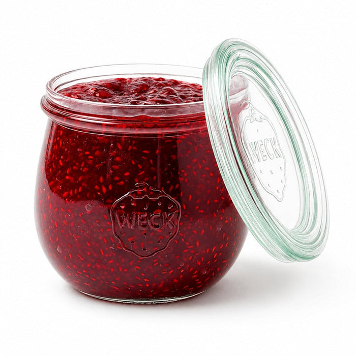 Combo bote de cristal con tapa de cristal WECK 330ml A86mm - 6Uds