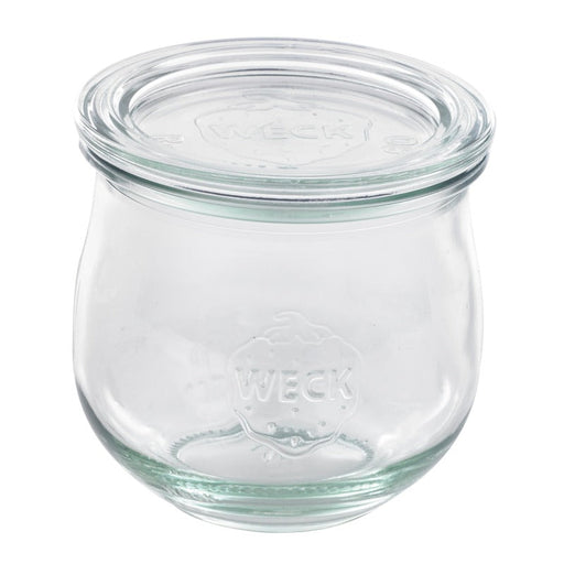 Combo bote de cristal con tapa de cristal WECK 330ml A86mm - 6Uds