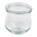 Combo bote de cristal con tapa de cristal WECK 330ml A86mm - 6Uds