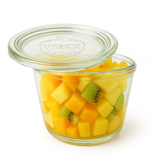 Combo tarro Bokocook de cristal WECK con tapa de cristal 200ml A60mm - 12Uds
