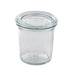 Combo bote de cristal con tapa de cristal WECK 140ml A69mm - 12Uds