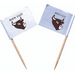 Pincho de carne con bandera Bien Hecho 65mm - 500Uds